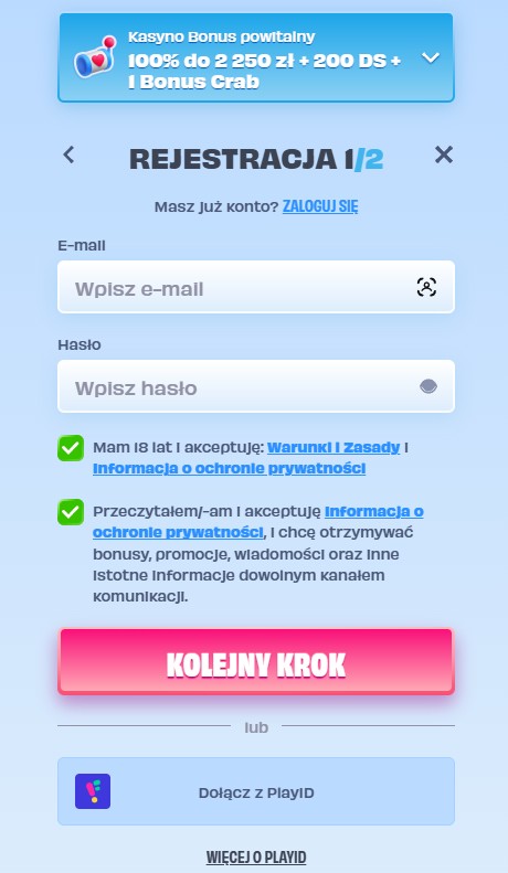 onlyspins rejestracja